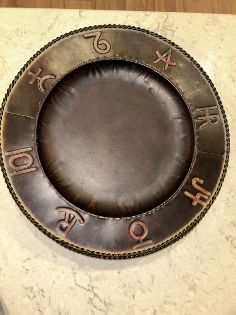 Cowboy Living Iron Charger Plates 12” set of 6